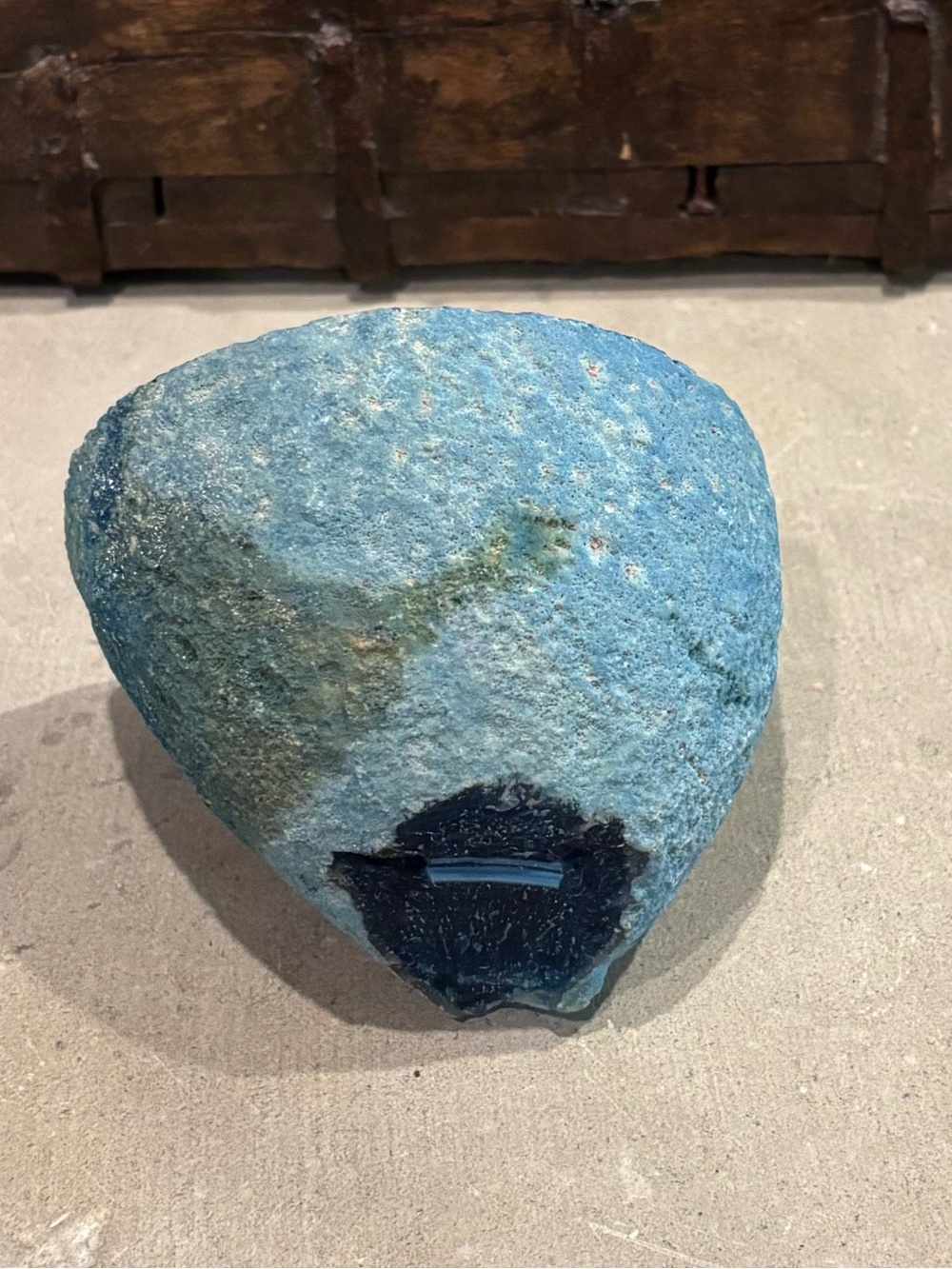 Blue Agate Geode - Picture 6 of 7